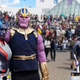 Gualta dressed as Nebula for a comic con.
